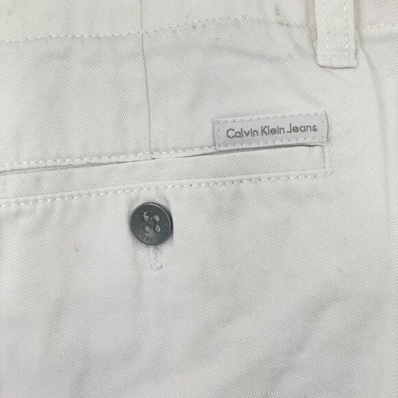 Calvin Klein Jeans Beige Cotton Ankle or Capri Pant – Women’s Size 10 - Picture 3 of 10